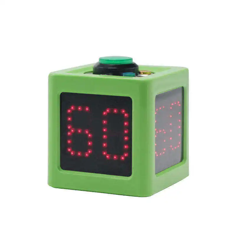 YIZHI Poker Shot Clock Seconds Countdown Timer for Poker Casino Chess Tournament 20/30 Sec and Custom Time 4-Sides Cube Timer