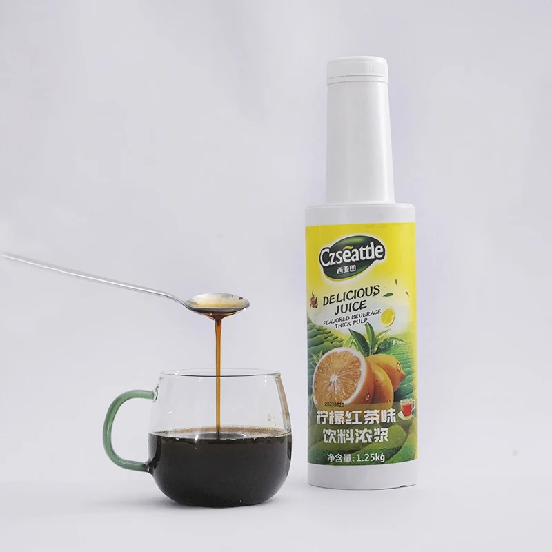 Czseattle лимонный черный чай сок ароматизированный напиток и фруктовый сироп концентрат для пузырьковых чайных напитков