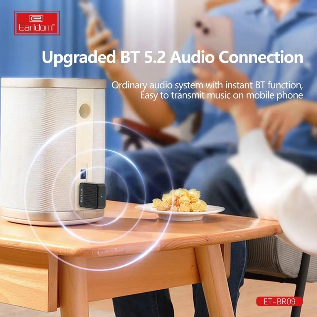 EARLDOM Usb Adapter Audio BT Transmitter And Receiver Usb Bt 5.2 Adapter Car Audio BT Receiver Car Speaker