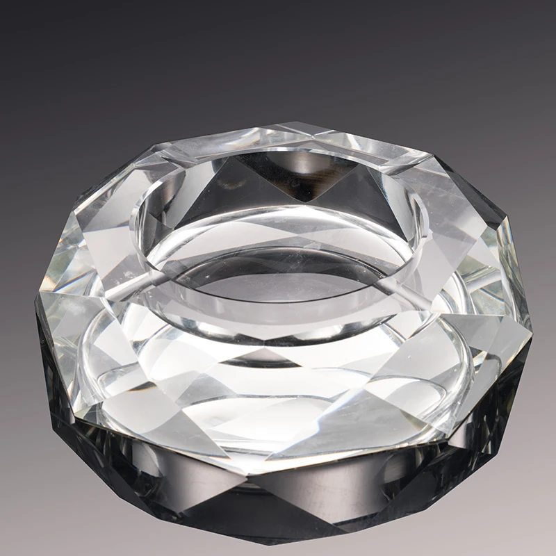 2022 private logo custom cigar crystal glass ashtray retail ashtray