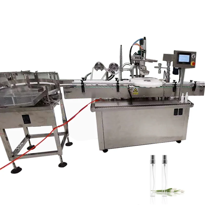 
Automatic hand sanitizer spray round bottle filling perfume filling production line 