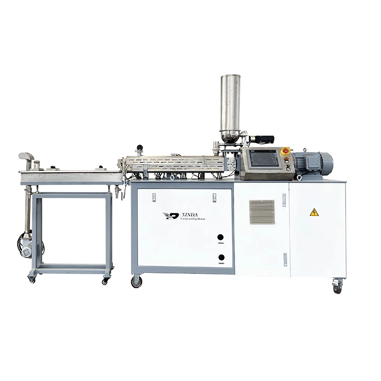 Конический двухшнековый экструдер Инженерная машина для производства пластиковых соединений экструзионный гранулирования