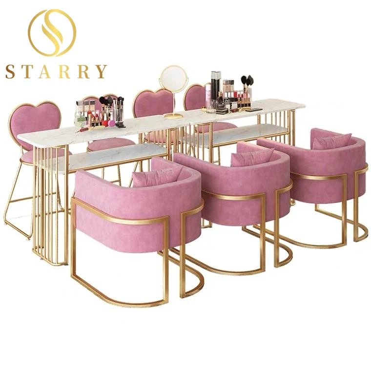 Nail Salon Furniture Chair Led Nail Table Lamp Beauty Nail Desk