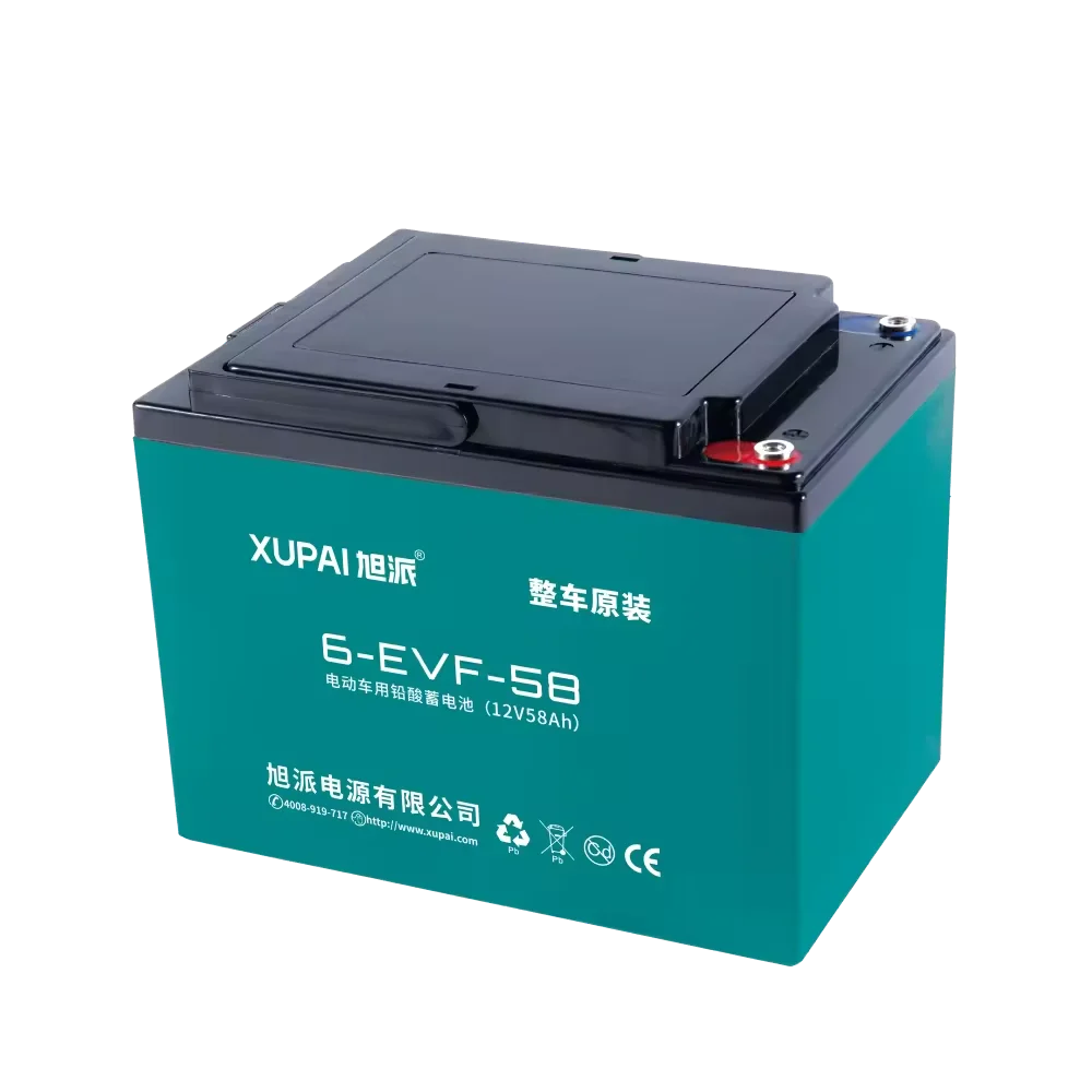 XUPAI 6-evf-58 12v58ah lead acid batteries 9kg 9.8kg VRLA agm gel battery 48v for electric three wheeler/electric scooter