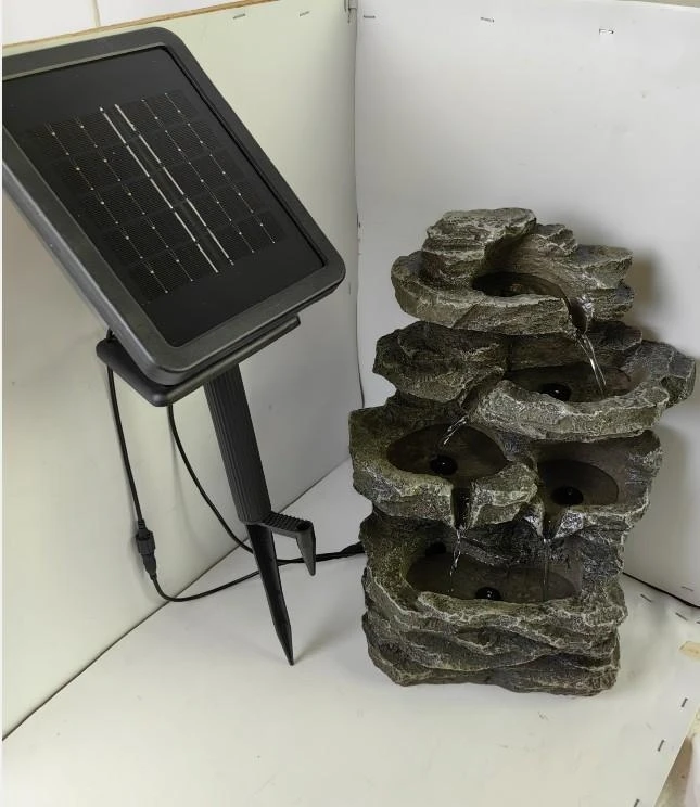Solar Powered Water Fountain Outdoor Garden Outdoor Fountain Indoor and Outdoor Water Fountains Water Falls for Outside Garden