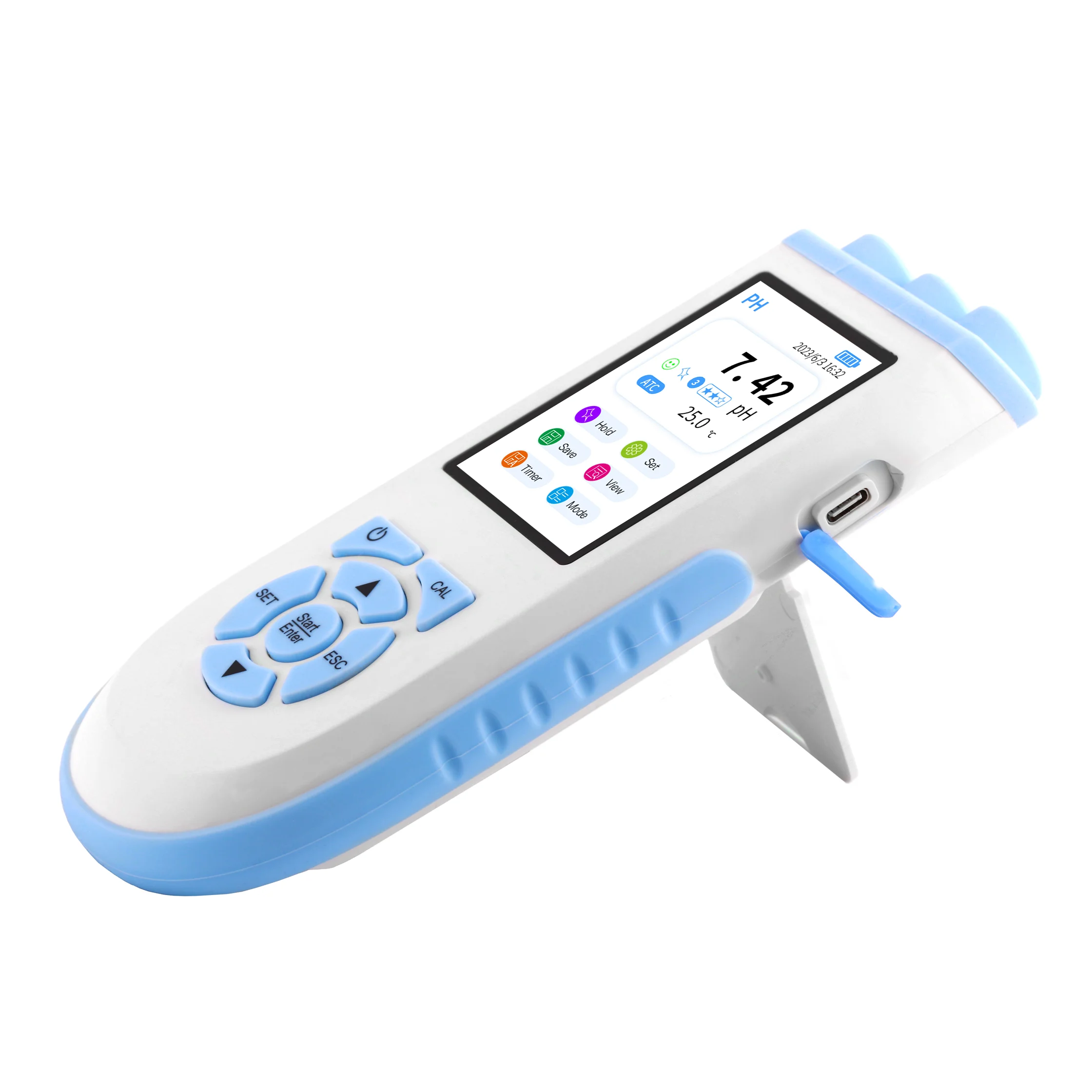 Laboratory High Accuracy PH Test Sensor Digital Automatic Portable PH Meter
