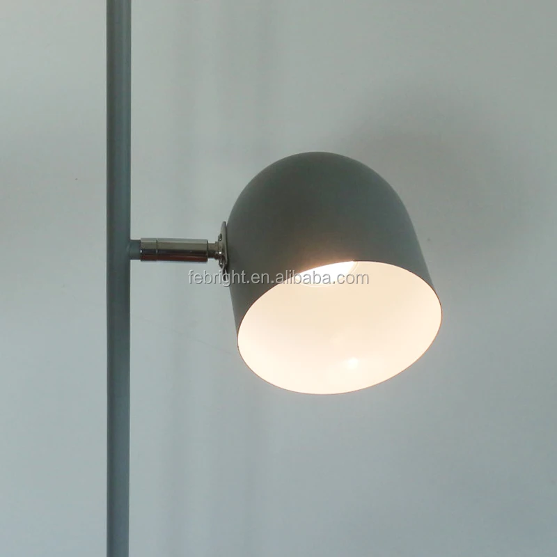 2023 New Design Iron Office Hotel Home Decor Floor Lamp With Two All Direction Lamp Shades