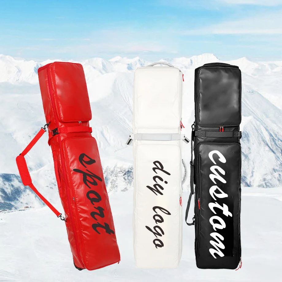 ODM OEM роликовый мешок для сноуборда с колесами ТПУ брезентовый чехол лыжный ботинок на заказ органайзер лыжного снаряжения