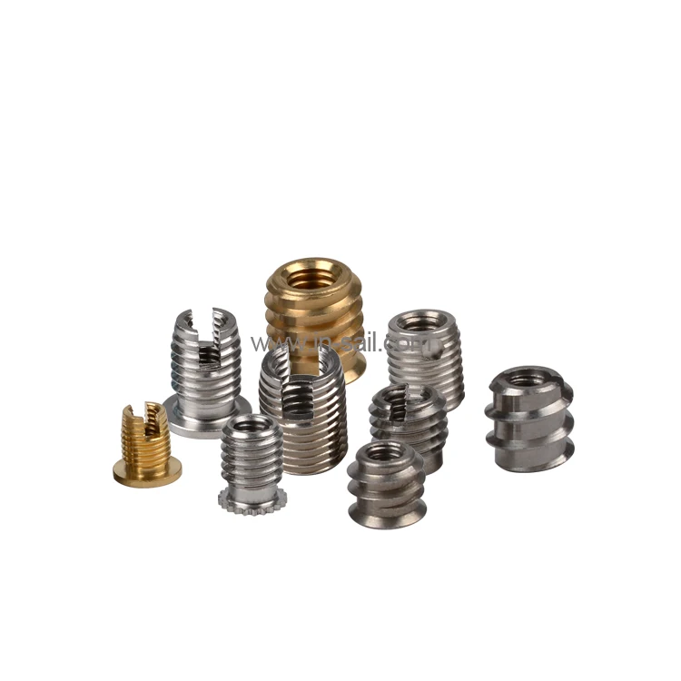 M3 M5 M6 M8 Self Tapping  Knurled Threaded Insert Nut with Zn Plated