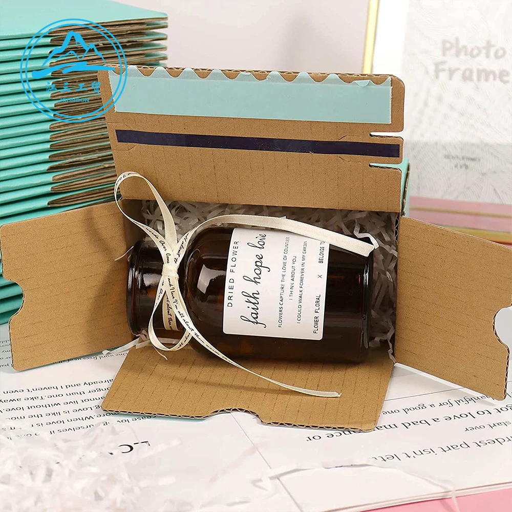 Custom Logo Full Color Printing Personalized Colorful Packaging Cardboard Corrugated Postal Shipping Mailers Boxes