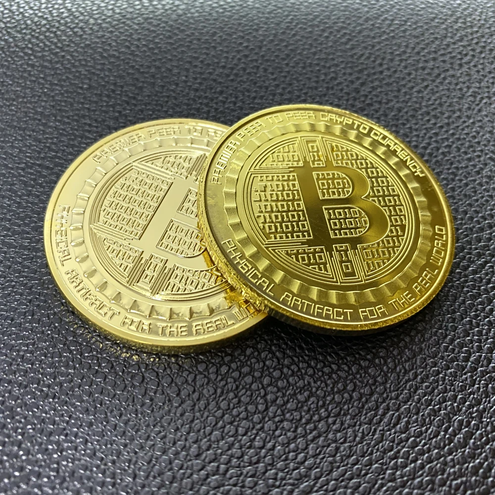  Высокое качество оптовая продажа с завода сувенирная монета BTC для биткоина криптовалюты акриловой