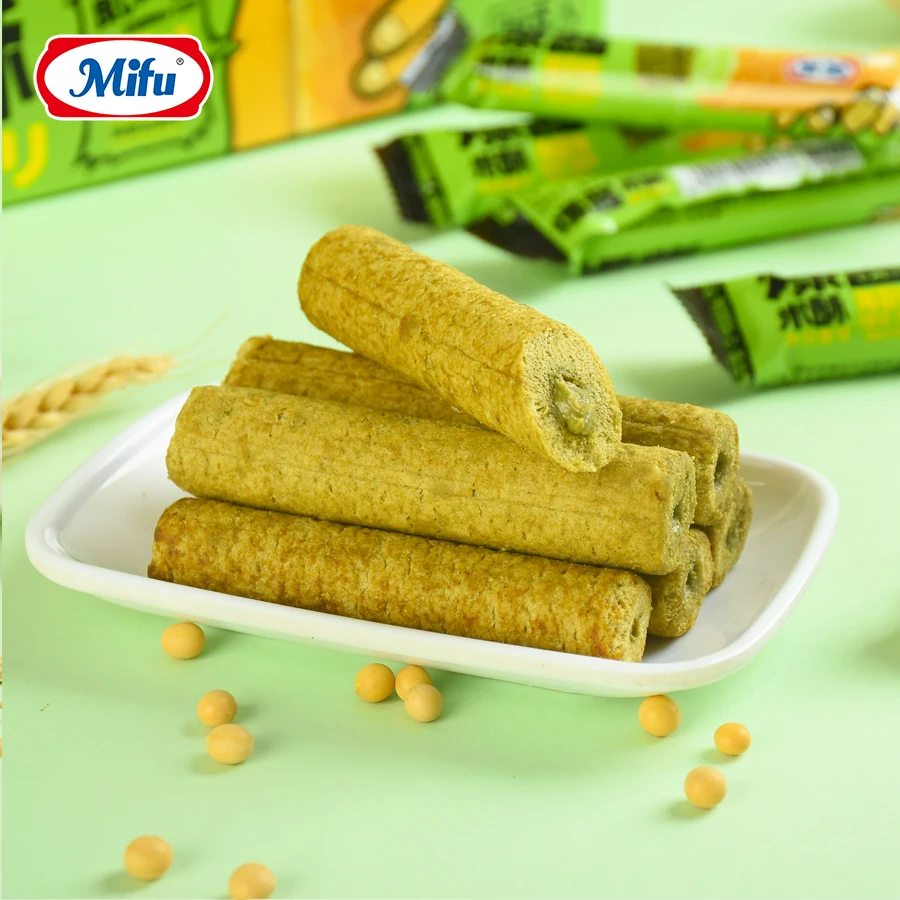 200g Nutrition Organic Snack Rice Energy Roll Chinese Snack Rice Cracker Cookies Wholesale Crisp Salty Snacks Sticks