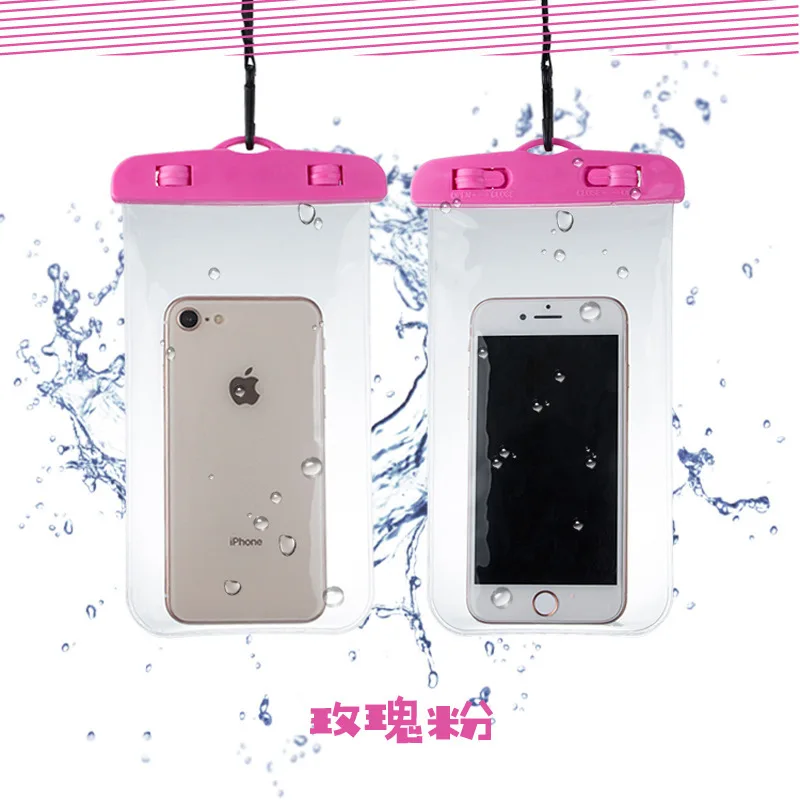 Wholesale outdoor Waterproof phone diving bag swimming phone bag waterproof phone case
