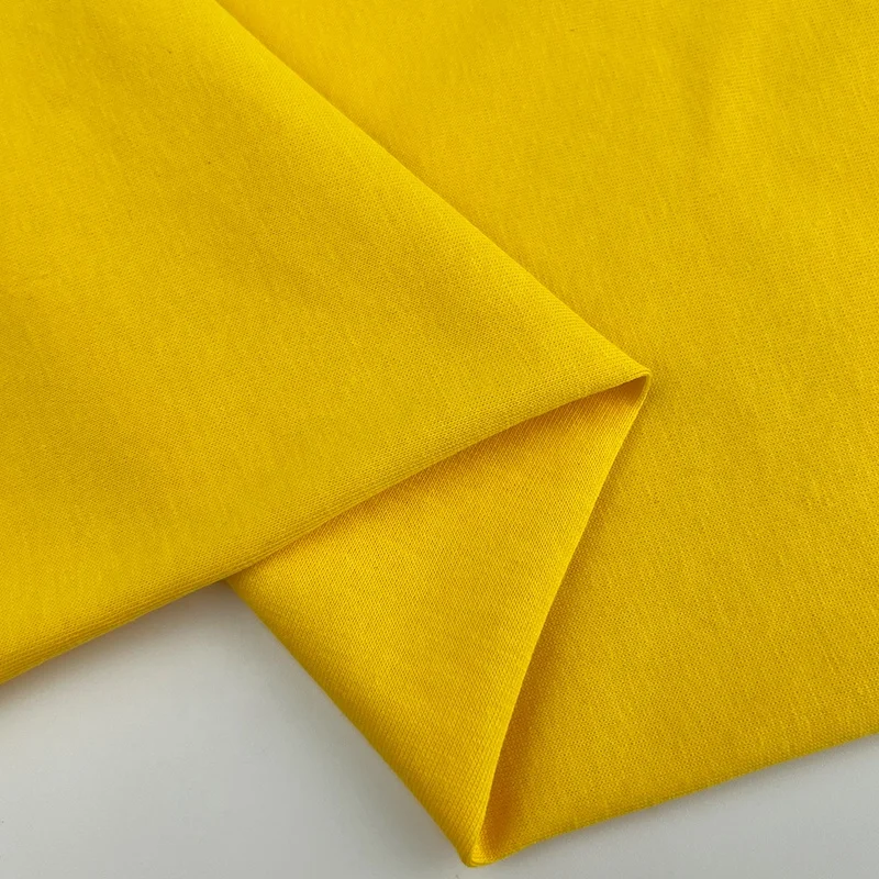 Customized 160gsm 180gsm  200gsm 220gsm 95% cotton 5% polyester comfortable organic cotton fabric for t-shirts