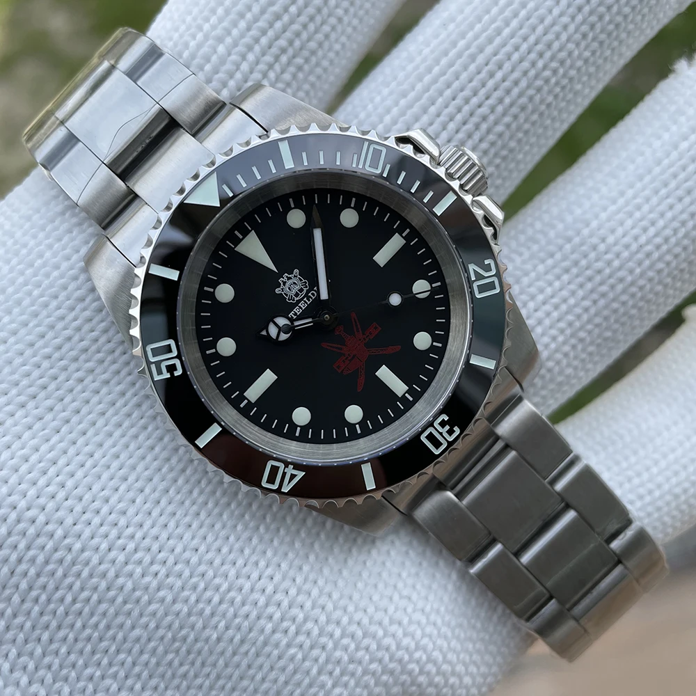 Мужские водонепроницаемые часы SD1954 Steeldive 200 м из сапфирового стекла, японские часы для дайвинга NH35 с автоматическим механизмом