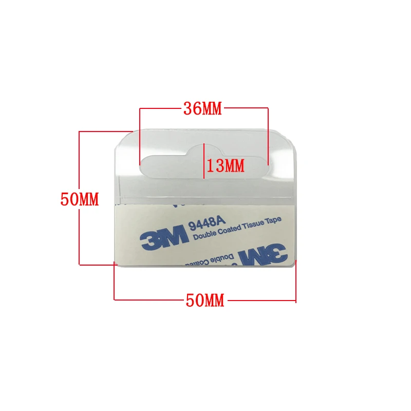 Factory Customization Clear Adhesive Hang Tabs self adhesive hang tabs for store retail display