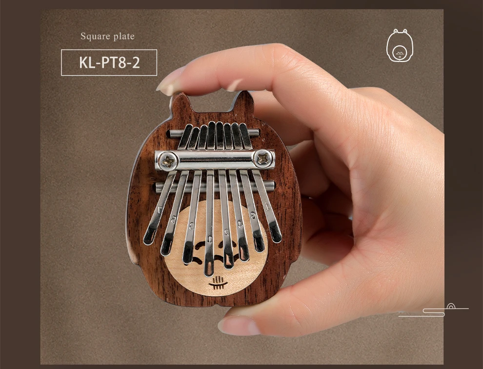 new design mini kalimba 8 notes pocket kalimba cut custom thumb piano