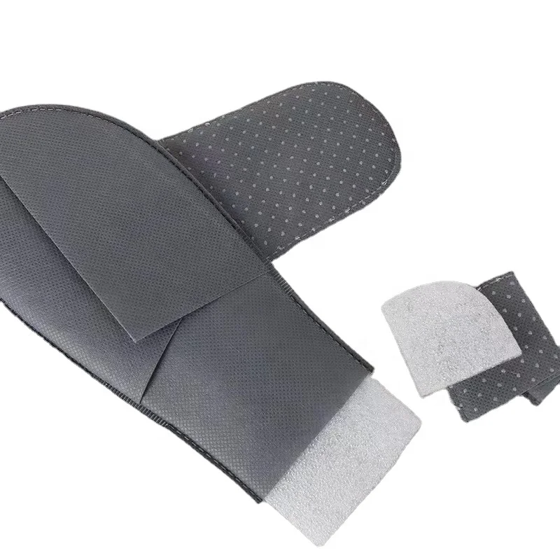 Оптовая продажа дешевые одноразовые нетканые гостиничные тапочки с логотипом