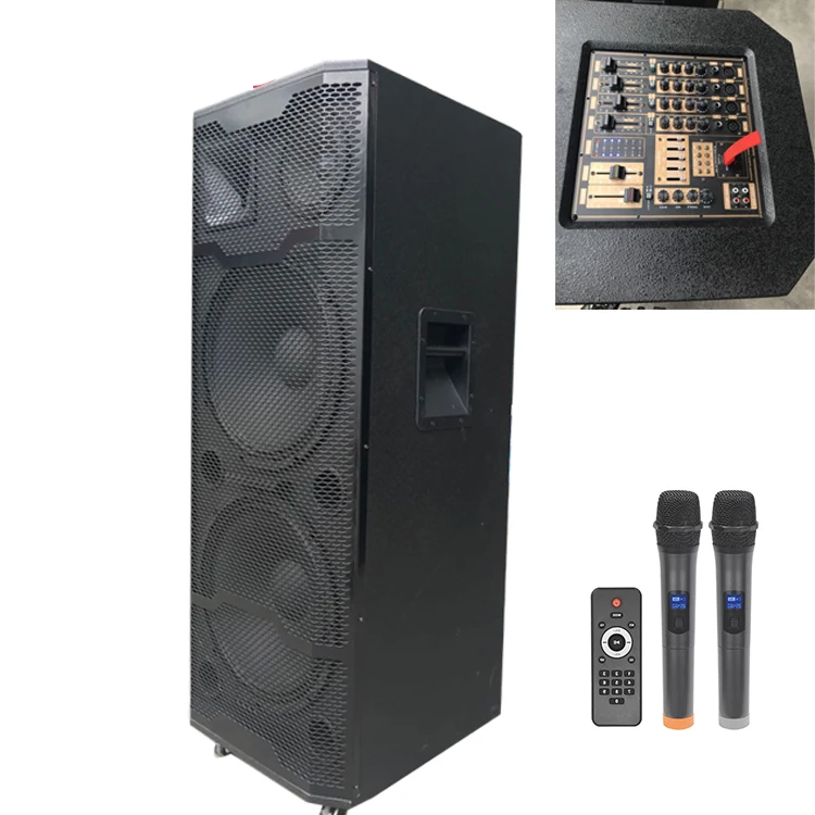  Активный деревянный динамик COV dual 15 дюймов 1000 Вт 2 0 мощная dj pa сценическая акустическая