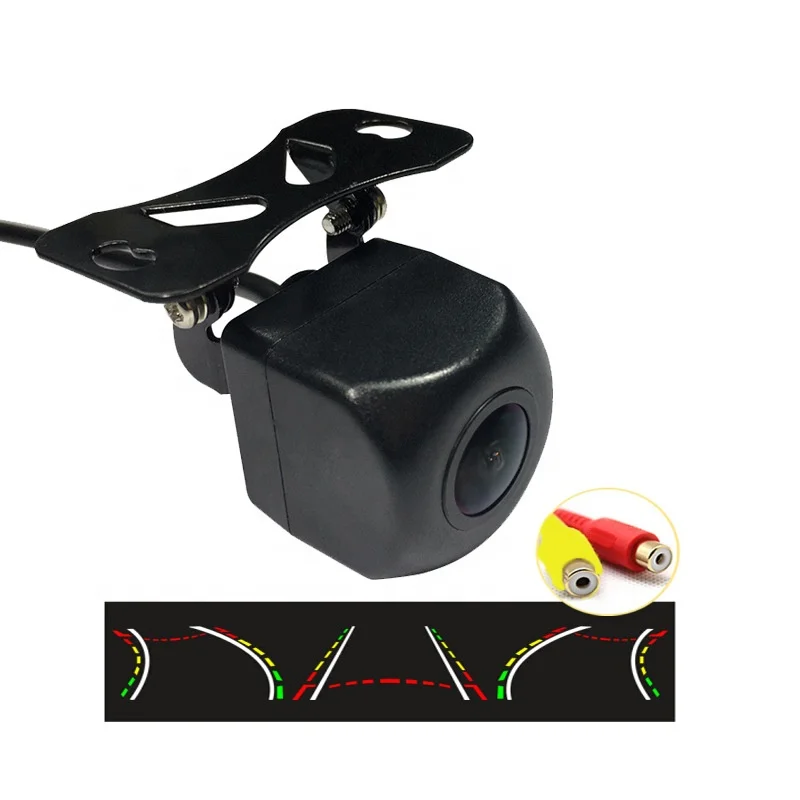 KT HD 170 Degree Angle Fisheye Dynamic Trajectory Parking Assistance Line Car Rear View Reverse Backup Camera For Auto Monitor