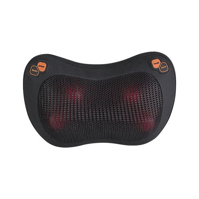 Youniha Massage pillow Shiatsu Neck Massage Pillow with Heat Kneading Rechargeable Wireless Neck Massager