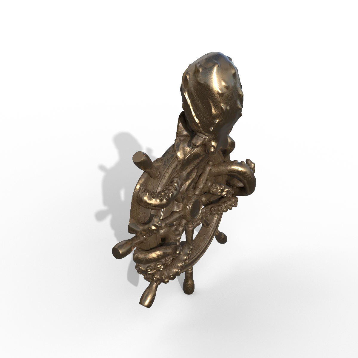 Wholesale Hot Quality Assurance wall hanging decor art custom resin Wall Mounted Animal Head big octopus wall Mounted