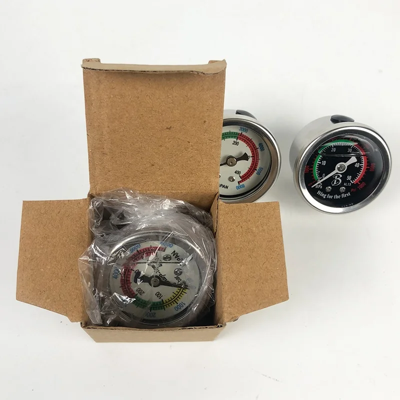 wholesaler supply PCP pump Gauge Mini Air Pressure Gauge 400bar