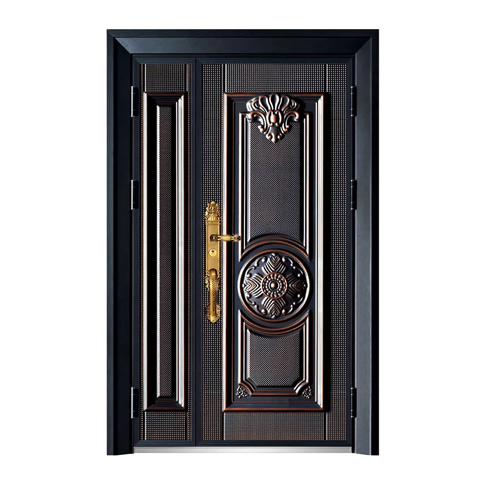 High Quality Exterior Door Fancy Cast Aluminum Doors Entrance Security Door