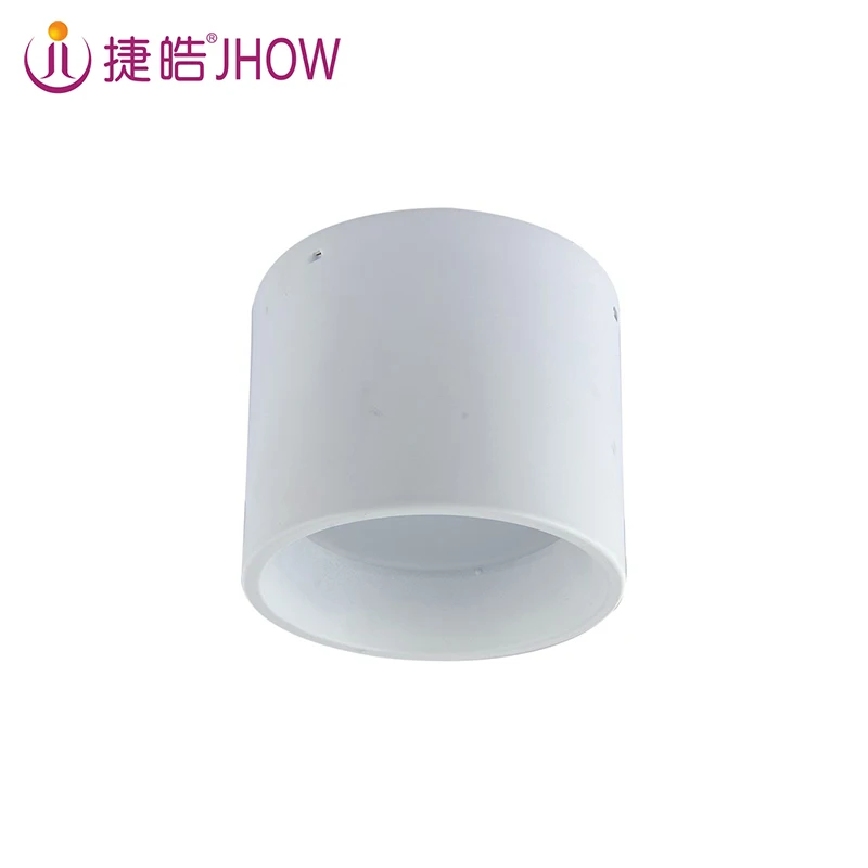 
JHOW M2418 Indoor Cylinder Black and White Aluminium housing 18W Ceiling Surface Mounted LED Downlight Surface LED ceiling light 