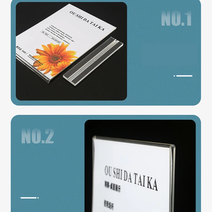 hotel bar restaurant drink list memo document poster holder acrylic plastic picture frame