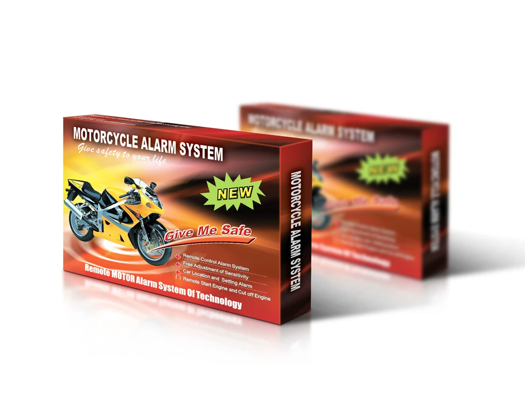 2R5001 Universal anti-shear safety electric motorcycle remote alarm system equipped with keys