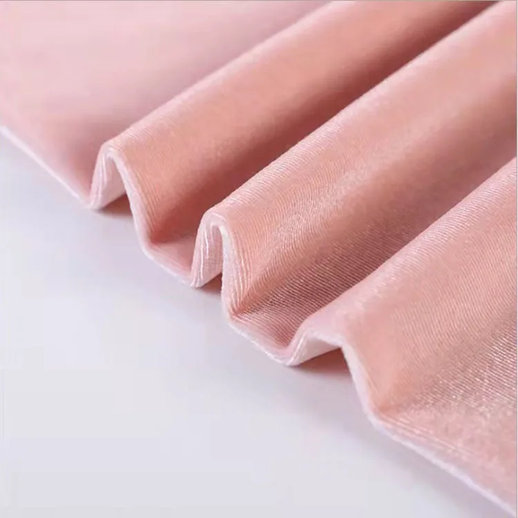 2022 best fashion shiny korea silk velvet 95% polyester 5% spandex ks velvet fabric for dress clothing