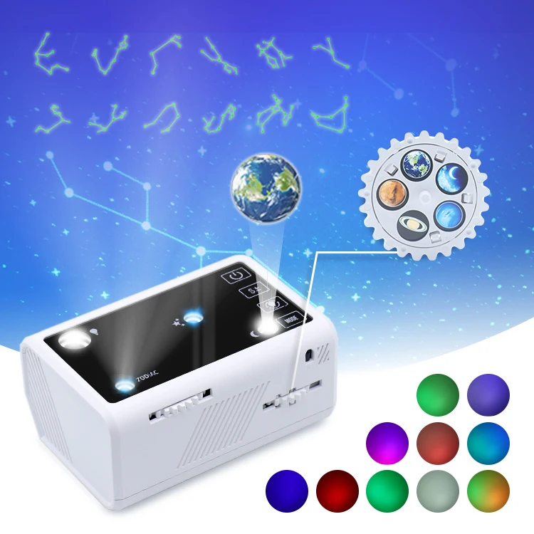 Galaxy Projector Star Night Light Led Laser Sky Rotating Stick With Music Smart Control Projector