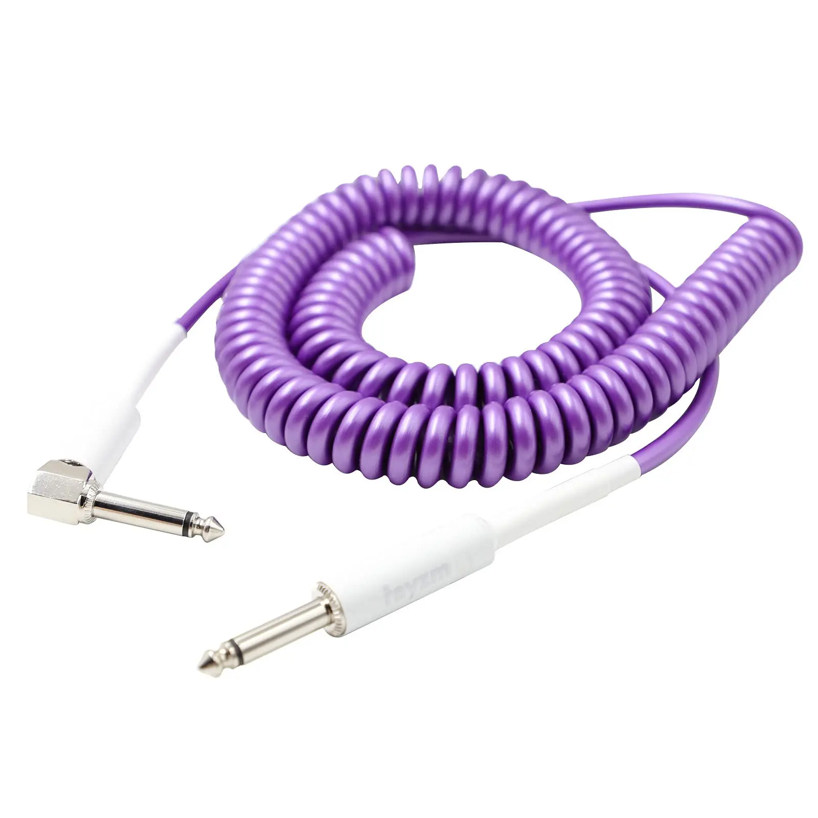 Electric Instrument Cable Guitar Straight To Straight Guitar Audio Instruments Cable Spring Curl Wire Coiled Shielded Pvc