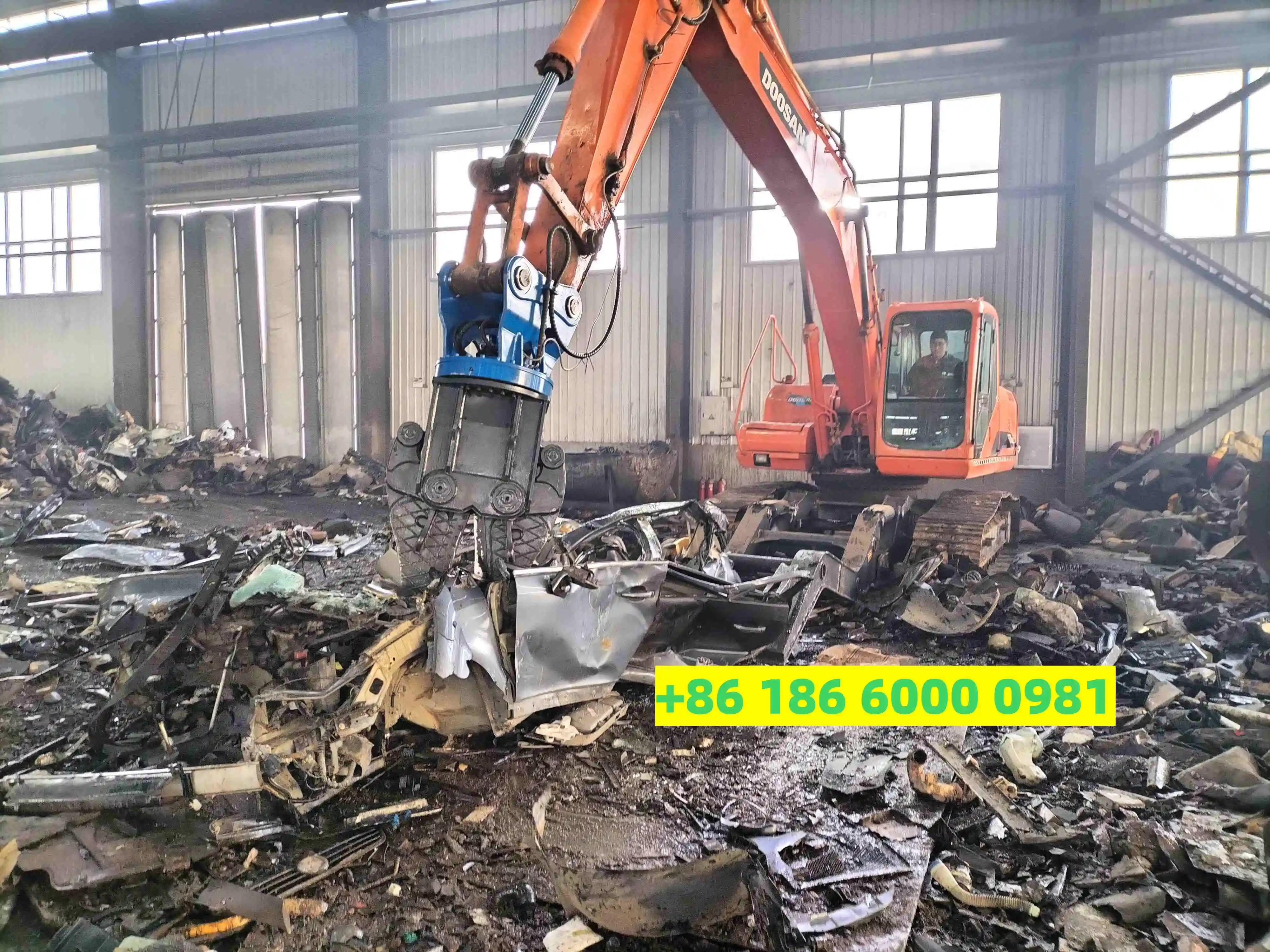 2024 Powerful Car Scrapping Shears, High-Quality Car Demolition Shear for 14ton Excavator
