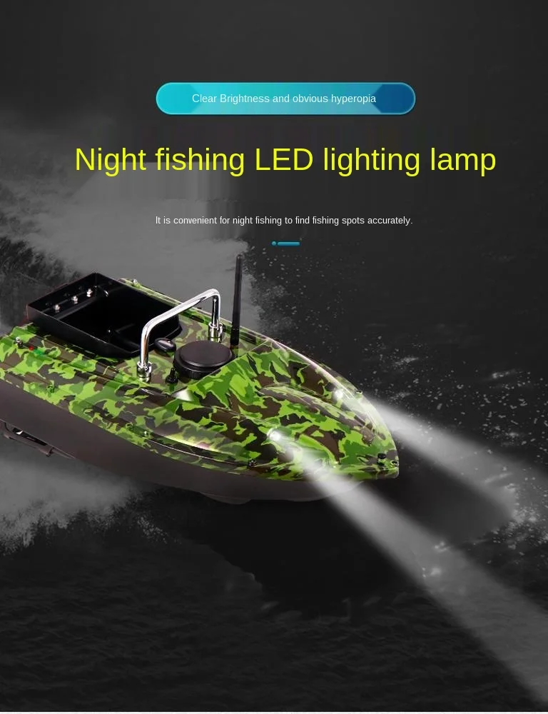 Popular Electronic Boat ABS Plastic RC 500m Carp Fishing Bait Boat GPS Toy Fish Finder Bait Boat