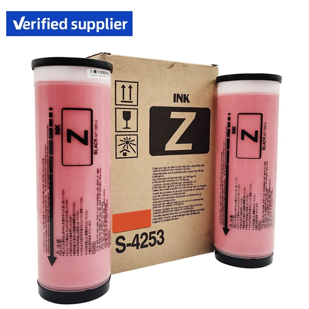 Comstar Factory Compatible RISO RZ Blue Red Color Ink for EZ MZ 200 220 300 310 Risographs Color Ink 1000ml with fast recognized chip