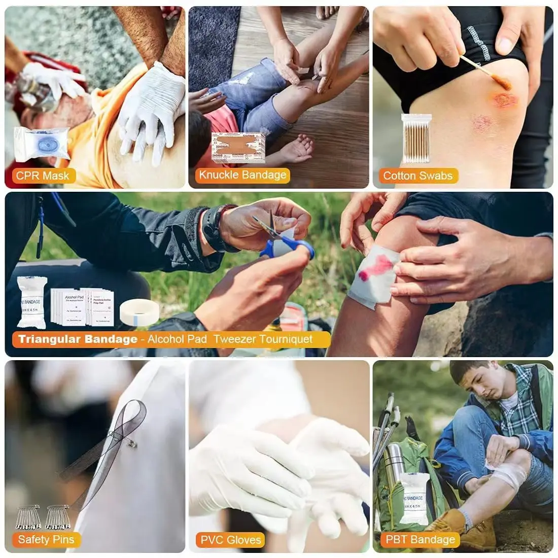 49 in 1 First Aid Kit  Boyfriend Him Husband Camping, Hiking, Hunting accessories Survival Gear