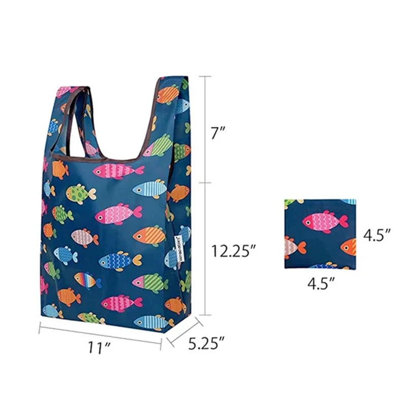Factory Offer Large Collapsible Nylon Utility Tote Bags Reusable Folding Shopping Bag with Custom Logo
