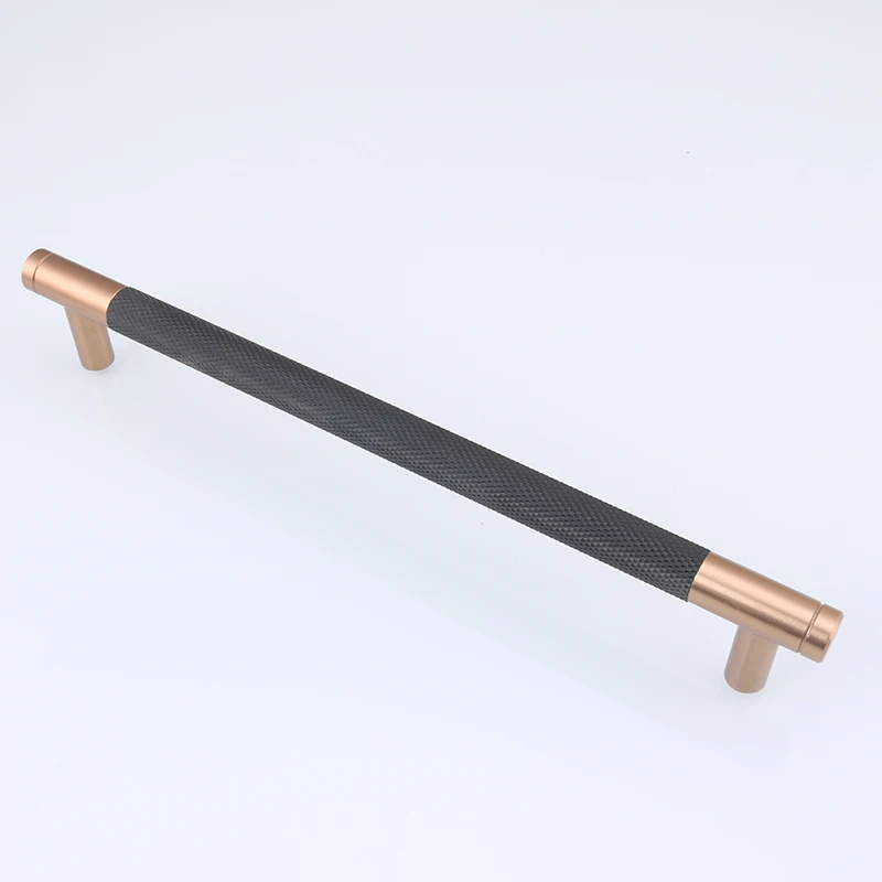 Customized Simplicity Solid Gold Colour Furniture Handle Luxury Matte T-Shape Bathroom Cabinet Wardrobe Handle