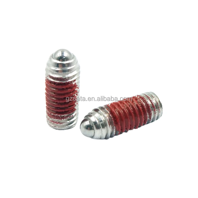 Customized Thread Locking Press Fit Spring Plungers Nylon Patch Stainless Steel Ball Plungers