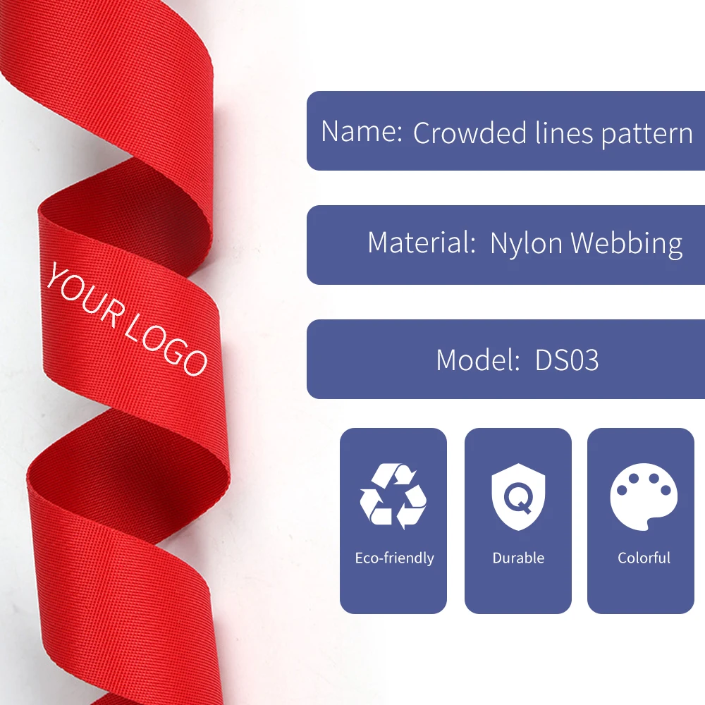 Multi Colors Durable 25mm Nylon Webbing for Backpack Strap