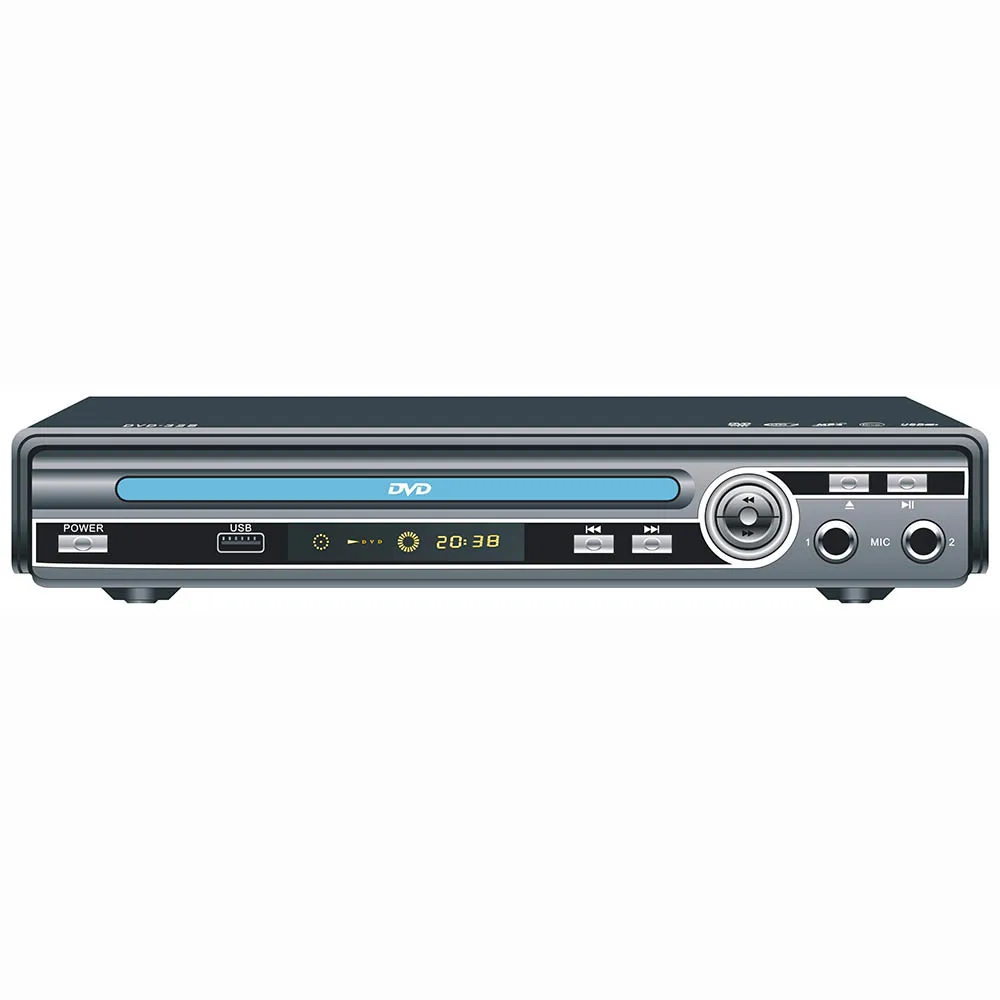 High quality 225mm dvd player with cheap price mini dvd player with usb port copying function with remote control