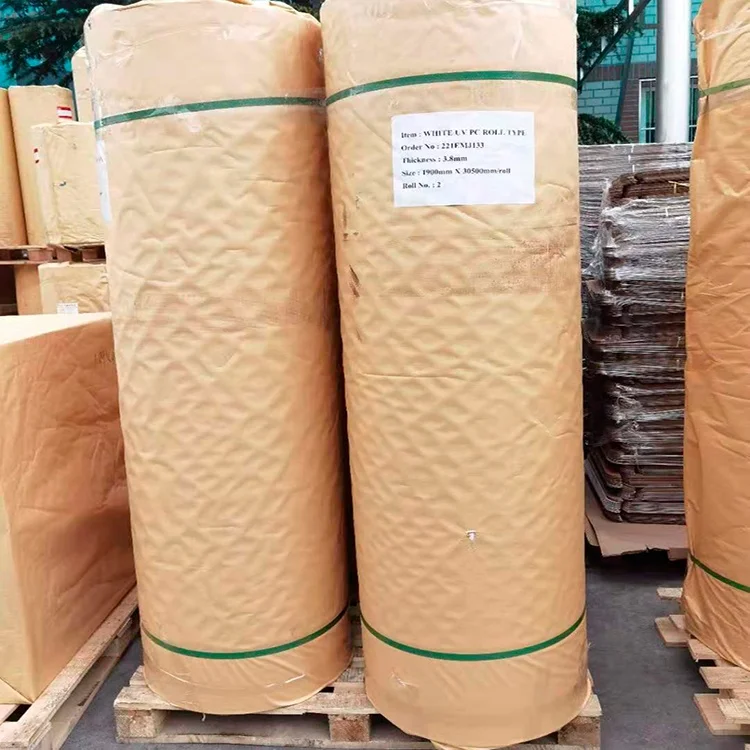 Rolled 0.8mm 1mm 1.7mm 3mm 3.3mm 5mm hard transparent clear black polycarbonate roll sheets film in roll