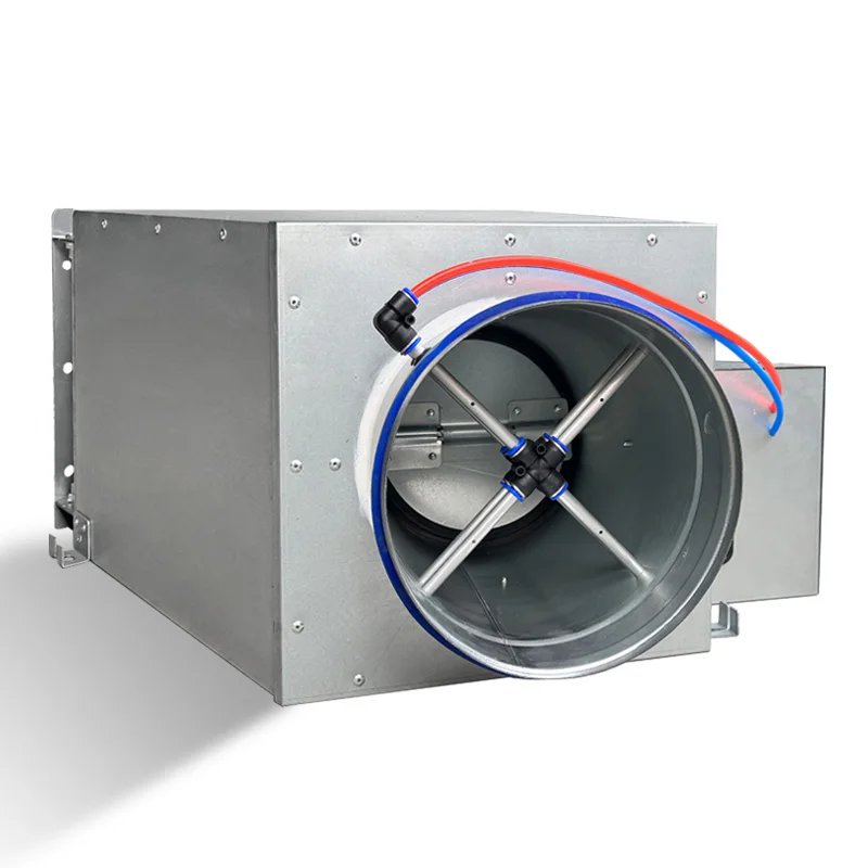 Factory Supply HVAC Vav Industrial Ventilation Terminal galvanized Steel Round Duct Rectangular