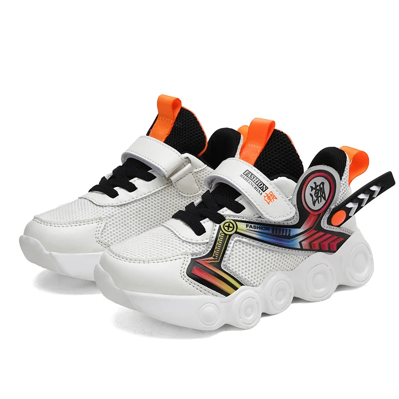 Classical Style Real Leather School Type Rubber Sole Kids Sport Shoes for Children Luxury Casual Lace Custom