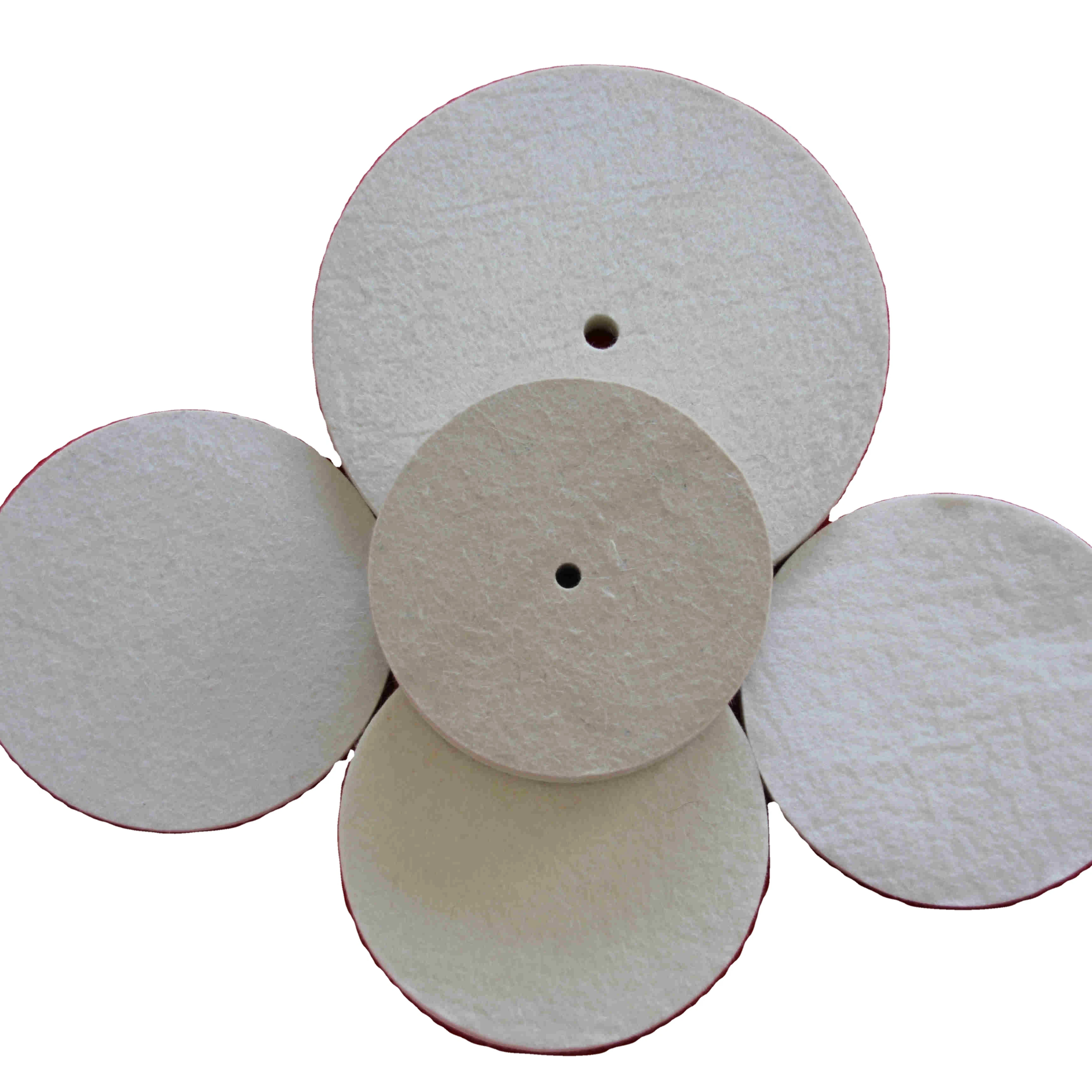 High density pure wool wheel hardened felt wheels grinding machine coarse wool polishing pad