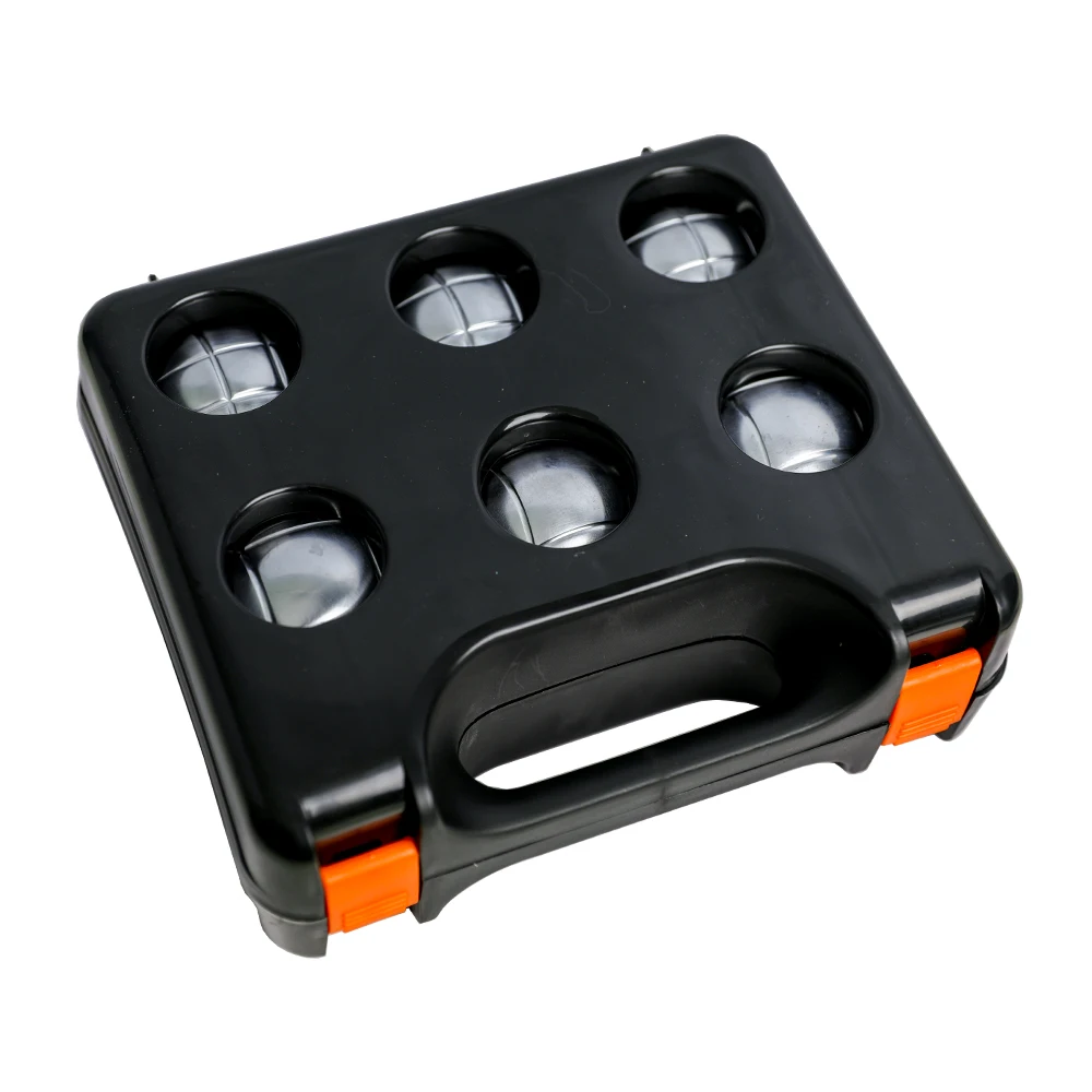 6 balls metal bocce ball set garden set