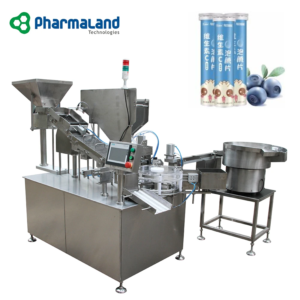 PZPP-40A Vitamin C Effervescent Tablet Tube Bottle Counting packing machine effervescent tablets packing machine
