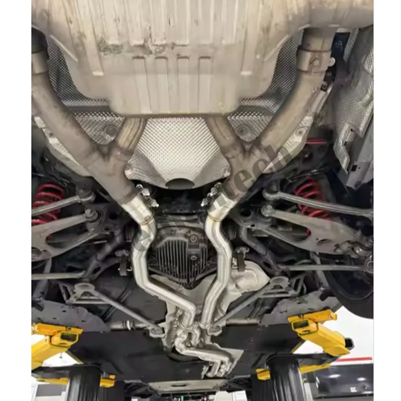 Труба средняя производительность для BMW M3/M4 F80 F82 F83 S55 3 0 T 2014-2019 из нержавеющей стали с одинаковой длиной выхлопной системы